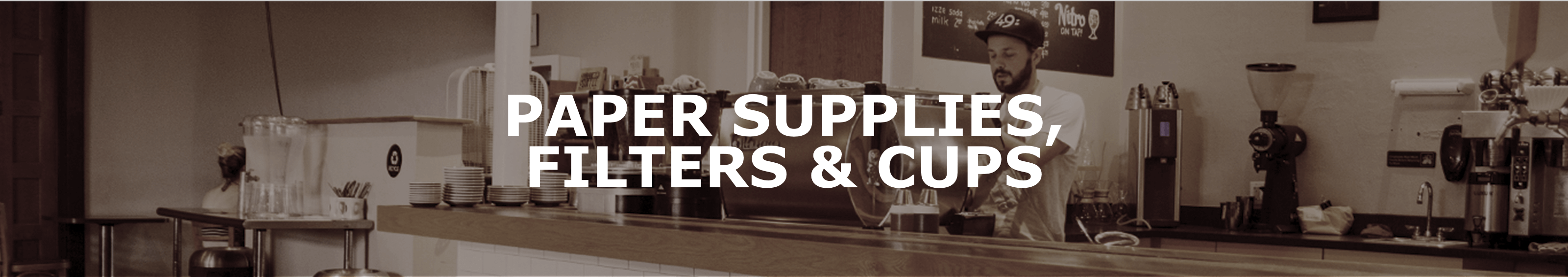 Paper Supplies, Filters & Cups