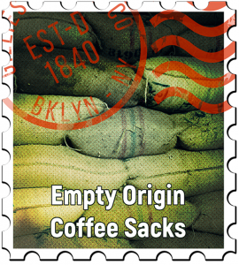 6 x Empty Origin Coffee Sacks - Each Different - Our Choice